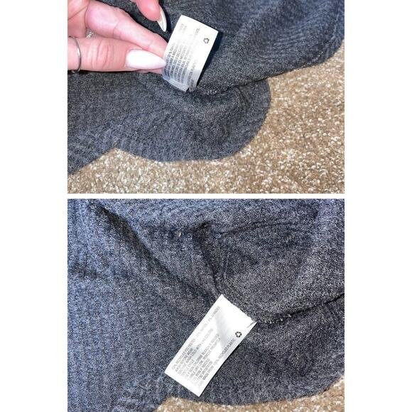 Knox Rose sweater top charcoal gray SZ XXL pull over V-Neck cris cross back - Picture 9 of 9